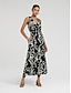 abordables Print Dresses-Graphic Print Sleeveless Maxi Dress