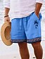 cheap Shorts-Men's Summer Beach Shorts with 3D Coconut Tree Print