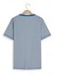 billige Short Sleeve-Herre Vaffel Henley-skjorte T-skjorter Kortermet Rutet Mote Designer Bekvem Knapper Henley Avslappet Daglig utendørs Sommer Blå Svart Hvit Henley T-skjorte