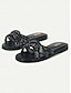 abordables sandales-Bohemian Rhinestone Crisscross Flat Sandals