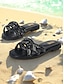 abordables sandales-Bohemian Rhinestone Crisscross Flat Sandals