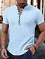 cheap Linen Shirts-Men's Linen Popover Shirt