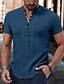 cheap Linen Shirts-Men's Linen Popover Shirt