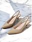 abordables escarpins et talons-Patent Leather Slingback Kitten Heels