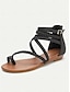 cheap Sandals-Braided Gladiator Flat Sandals