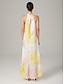 abordables Robes Maxi-Halter A line Vacation Dress