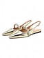abordables Ballerines-Rhinestone Pointed Slingback Flats