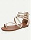 cheap Sandals-Braided Gladiator Flat Sandals