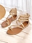 cheap Sandals-Braided Gladiator Flat Sandals