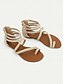 cheap Sandals-Braided Gladiator Flat Sandals