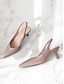 abordables escarpins et talons-Patent Leather Slingback Kitten Heels