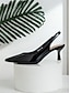 abordables escarpins et talons-Patent Leather Slingback Kitten Heels