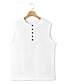 cheap Tank Tops-Men's Sleeveless Henley Tank Top Vest