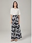 abordables pantalons et shorts-Print Wide Leg Vacation Pants