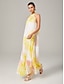 abordables Robes Maxi-Halter A line Vacation Dress