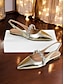 abordables Ballerines-Rhinestone Pointed Slingback Flats