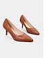cheap Pumps &amp; Heels-Brogue Kitten Heels in Faux Leather