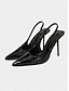 preiswerte Pumps und Absätze-Patent Leather Pointed Toe Stiletto Pumps