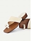 cheap Sandals-Woven Strap Square Toe Sandals