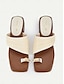 cheap Sandals-Woven Strap Square Toe Sandals
