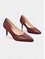 cheap Pumps &amp; Heels-Brogue Kitten Heels in Faux Leather