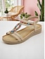 cheap Sandals-Beaded T Strap Boho Sandals