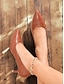 cheap Pumps &amp; Heels-Brogue Kitten Heels in Faux Leather