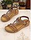 cheap Sandals-Beaded T Strap Boho Sandals