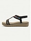 cheap Sandals-Beaded T Strap Boho Sandals