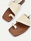 cheap Sandals-Woven Strap Square Toe Sandals