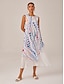 abordables Vestidos Maxi-Polka Dot Layered Maxi Dress