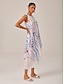 abordables Vestidos Maxi-Polka Dot Layered Maxi Dress