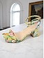 cheap Sandals-Strappy Block Heel Sandals