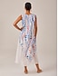 abordables Vestidos Maxi-Polka Dot Layered Maxi Dress