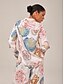 billige bluser-Shell Print Button Down Relaxed Shirt
