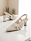 cheap Pumps &amp; Heels-Breathable Mesh Strap Slingback Heels