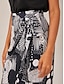 cheap Skirts-Block Elastic Satin Midi Skirt