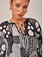 abordables blusas-Abstract Polka Dot Chiffon Top