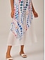 abordables Vestidos Maxi-Polka Dot Layered Maxi Dress