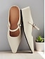 cheap Flats-Adjustable Strap Pointed Toe Mules