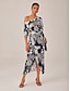 cheap Maxi Dresses-Polka Dot Wrap Drop Shoulder Maxi Dress
