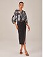 preiswerte Röcke-High Waisted Front Slit Suit Midi Skirt