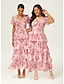 cheap Maxi Dresses-Casual V Neck Maxi Dress