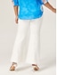 cheap Pants &amp; Shorts-Slim Fit Wrinkle-Resistant Flare Pants