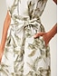 cheap Midi Dresses-Linen-Like Sleeveless Midi Dress
