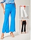 cheap Pants &amp; Shorts-Slim Fit Wrinkle-Resistant Flare Pants