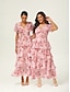 cheap Maxi Dresses-Casual V Neck Maxi Dress
