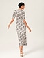 preiswerte Midikleider-Brand Design Material Cinched Waist Mermaid Midi Dress