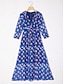 economico Vestiti maxi-Geometric Chiffon Block Maxi Dress