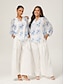 cheap Pants &amp; Shorts-Breathable Linen Off-White Wide-Leg Pants